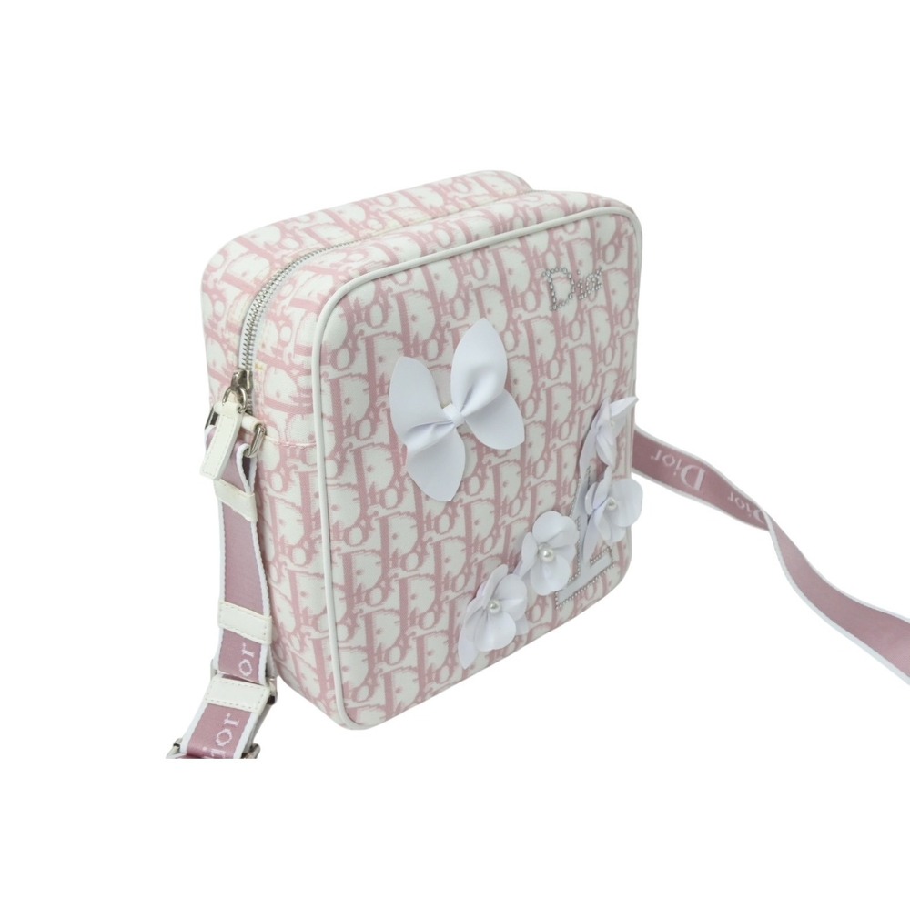 Dior rhinestones Trotter Christian shoulder bag pink - Picture 4 of 10